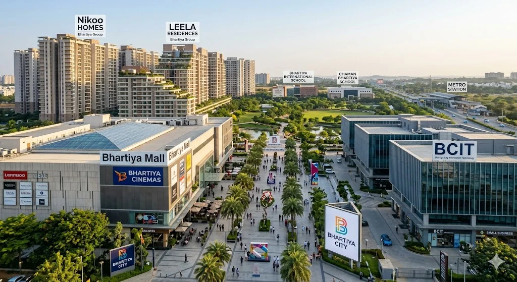 Architectural showcase of Bhartiya Group’s integrated townships and commercial developments in North Bangalore